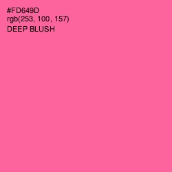#FD649D - Deep Blush Color Image